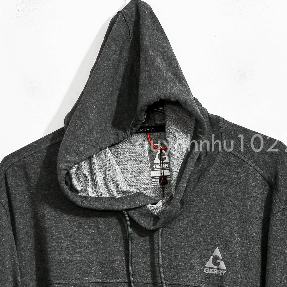 Gerry Men’s Performance Hoodie in slate heather - Picture 3 of 5